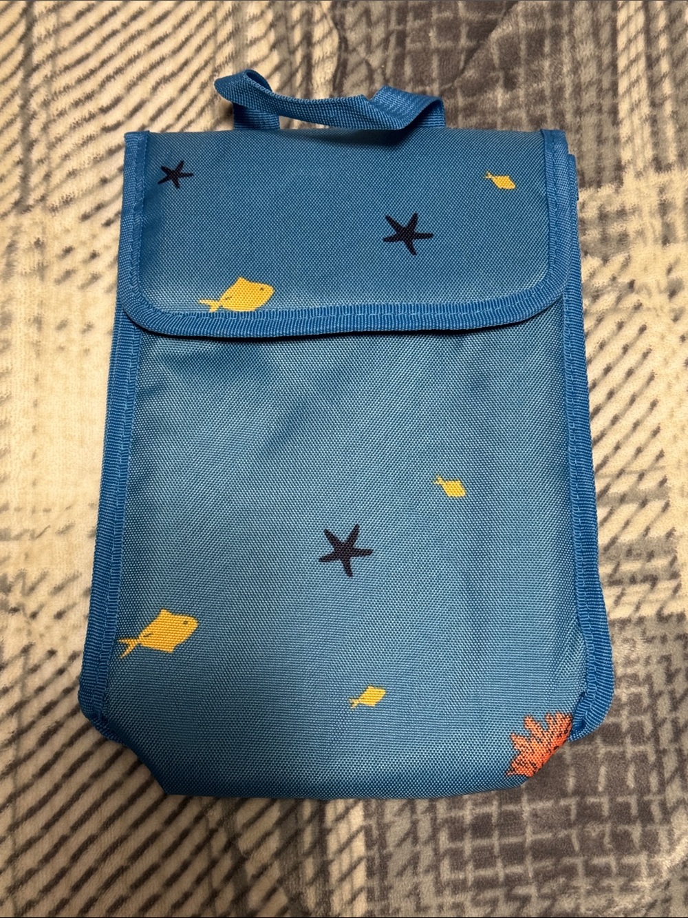 Kids Ocean Thermal Lunch Bag with Nautical Print
